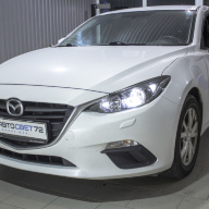 Замена галогеновых линз на bi-led в Mazda 3 BM