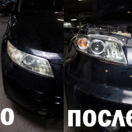 Infiniti FX I (S50) FX35  Замена старых линз на новые биксеноновые Hella 3R