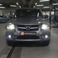 Mazda BT-50 - улучшение света фар. Установка ярких билед линз