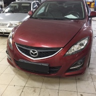 Mazda 6 GH сделана замена линз на новые биксеноновые hella 5r