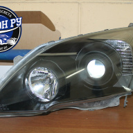 CR-V III покраска фар в чёрный мат