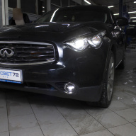 Infinity FX35 - замена линз на Bi-Led.