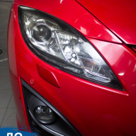 Mazda 6 GH - сделали полировку и поклейку фар защитной пленкой
