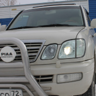 Lexus LX470 замена линз в фарах на Hella Intemo