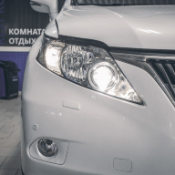 Lexus RX350 - замена штатных ксеноновых линз на bi-led
