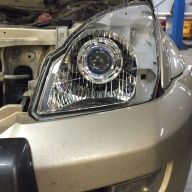 Prado 120 установка Bi Led линз