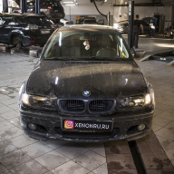 BMW 3 серии E46 - сделали замену линз и стекла фар на новые