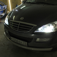 SSang Yong Kyron замена линз в фарах