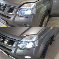 Nissan X-Trail Установка светодиодных линз