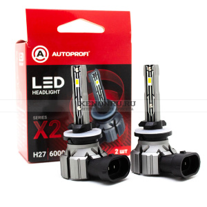 Лампы светодиодные H27 Autoprofi 6000K X2-H27 