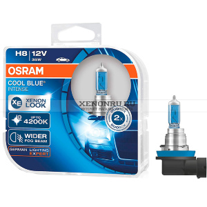 Автолампы H8 Osram COOL BLUE INTENSE 12V (35W) 64212CBI-HCB 